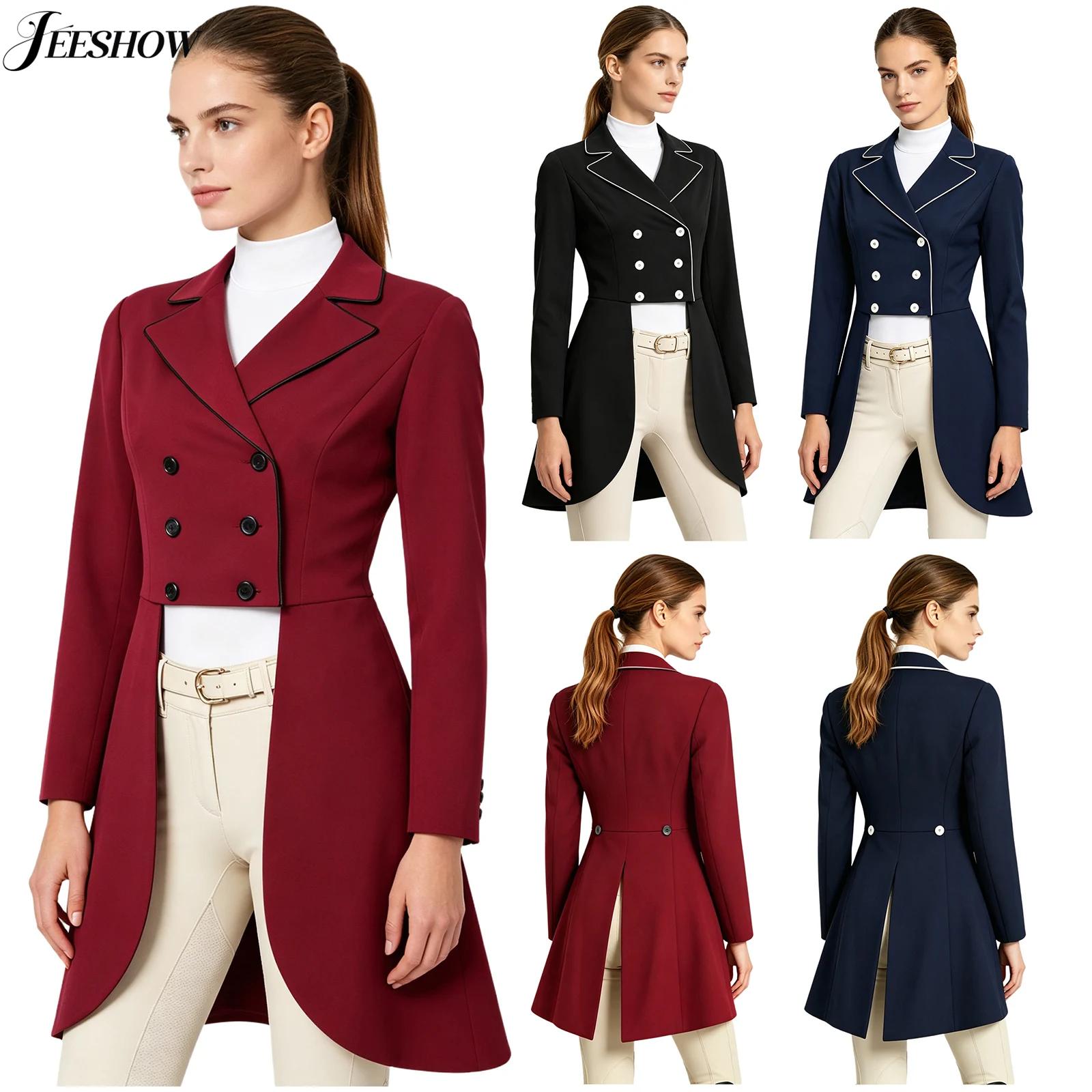 Riding Crop Dressage - Womens Equestrian Dressage Jacket Nocthed Lapel