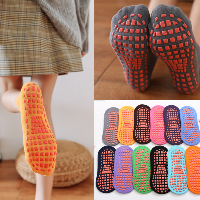 Trampoline Park Sock - Kids Adults Anti-Slip Socks Cotton Elasticity