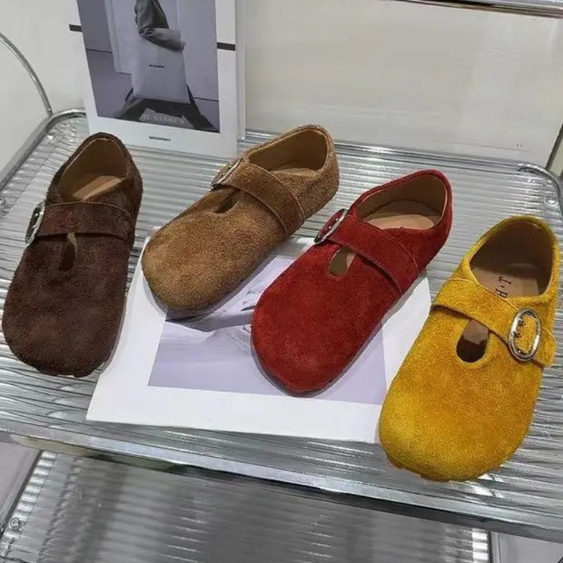 Outdoor Sport Dress - Women Flats Shoes New Suede Casual