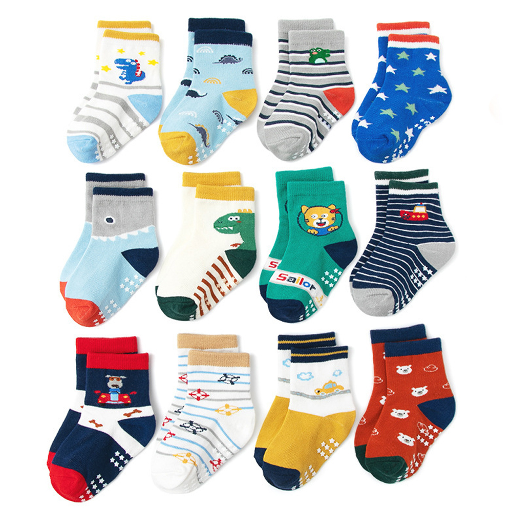 1/6/12 Pairs Kids Socks Sets f - Trampoline Park Sock recension och pris