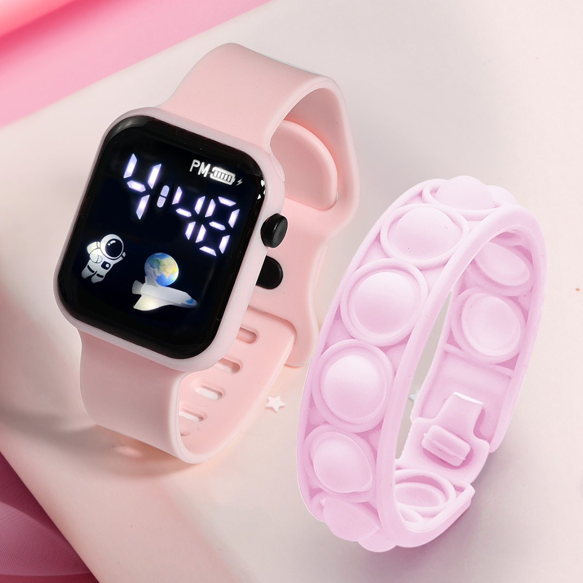 2PCS Children's Smart Watch Br - Outdoor Sport Smart Watch recension och pris